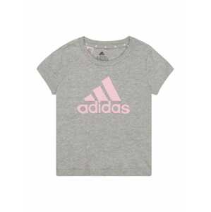 ADIDAS PERFORMANCE Funkční tričko  světle růžová / šedý melír