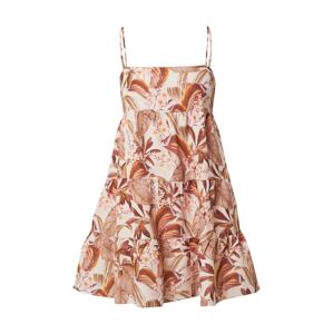 Forever New Letní šaty 'Thea' hnědá / bílý melír