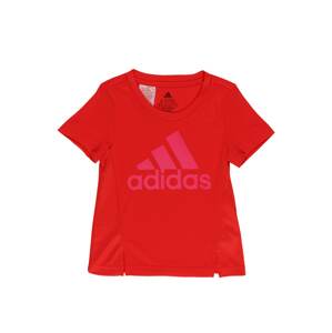 ADIDAS PERFORMANCE Funkční tričko  ohnivá červená / pink