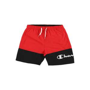 Champion Authentic Athletic Apparel Plavecké šortky  ohnivá červená / černá / bílá