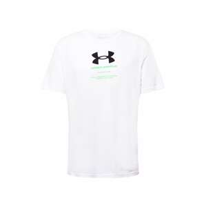 UNDER ARMOUR Funkční tričko  bílá / černá / svítivě zelená