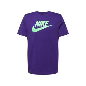 Nike Sportswear Tričko  tmavě fialová / světle zelená