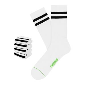 CHEERIO* Ponožky 'TENNIS TYPE 4P'  černá / bílá