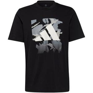 ADIDAS PERFORMANCE Funkční tričko  šedá / černá / bílá