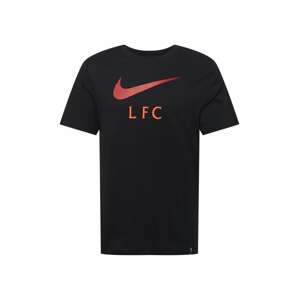 NIKE Funkční tričko 'Liverpool FC'  černá / oranžově červená