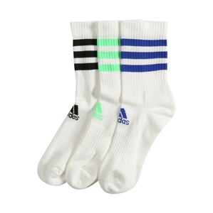 ADIDAS PERFORMANCE Sportovní ponožky  bílá / černá / modrá / limetková