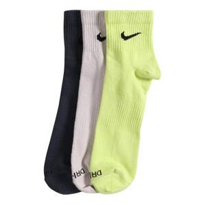 NIKE Sportovní ponožky  tmavě modrá / bílá / světle zelená
