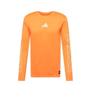 ADIDAS PERFORMANCE Funkční tričko 'HYPE'  oranžová / bílá
