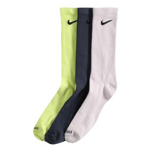 NIKE Sportovní ponožky 'Everyday Plus'  tmavě šedá / světle zelená / bílá