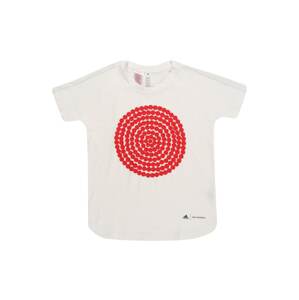 ADIDAS PERFORMANCE Funkční tričko  bílá / červená