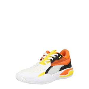 PUMA Sportovní boty 'Court Rider 59th Street'  bílá / oranžová / žlutá / černá