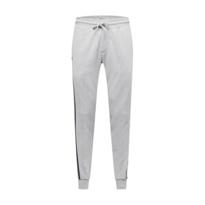 Tommy Jeans Kalhoty  šedý melír / bílá / červená