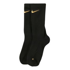 NIKE Sportovní ponožky 'Elite'  zlatě žlutá / černá