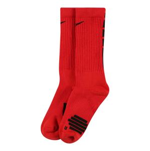 NIKE Sportovní ponožky  červená / černá