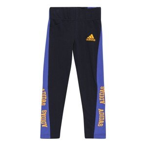 ADIDAS PERFORMANCE Sportovní kalhoty  černá / královská modrá / žlutá