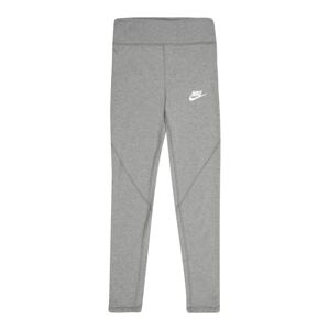 Nike Sportswear Legíny šedá / bílá