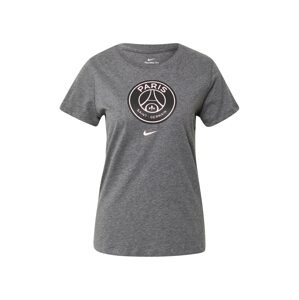 NIKE Funkční tričko 'Paris Saint-Germain'  šedý melír / černá / bílá