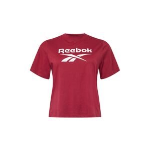 Reebok Sport Funkční tričko  bordó / bílá