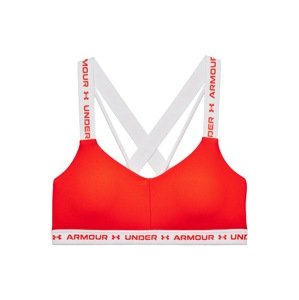 UNDER ARMOUR Sportovní podprsenka  oranžově červená / bílá