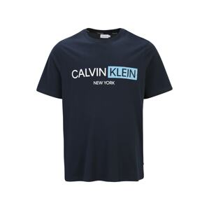 Calvin Klein Big & Tall Tričko  námořnická modř / bílá / světlemodrá