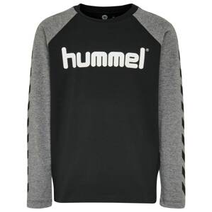 Hummel Tričko 'BOYS' šedý melír / černá / bílá