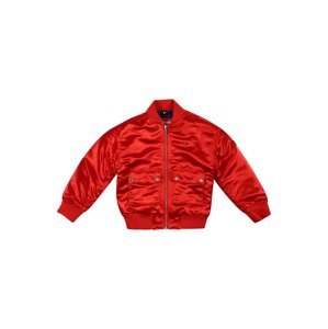 TOMMY HILFIGER Přechodná bunda  ohnivá červená / růžová / námořnická modř