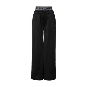 Calvin Klein Performance Sportovní kalhoty  bílá / černá