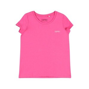 ESPRIT Tričko pink / bílá