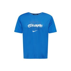 NIKE Funkční tričko 'Miler'  královská modrá / bílá / noční modrá