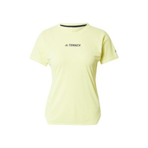 adidas Terrex Funkční tričko 'Parley Agravic'  světle žlutá / černá
