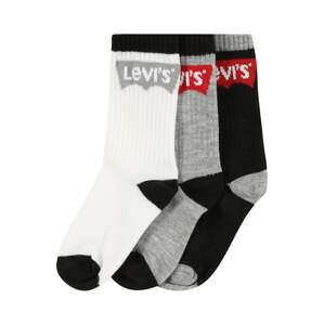 LEVI'S Ponožky  šedý melír / červená / černá / bílá