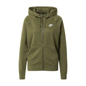 Nike Sportswear Mikina s kapucí  olivová / bílá