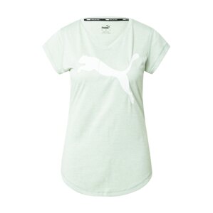PUMA Funkční tričko  zelený melír / bílá