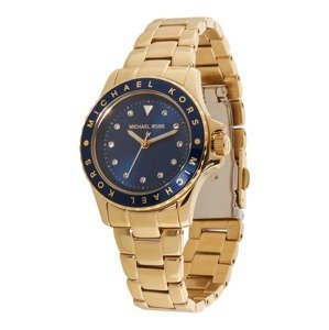 Michael Kors Analogové hodinky 'Kenly'  zlatá / tmavě modrá / bílá