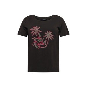 Zizzi Tričko 'MBREE' khaki / pitaya / černá