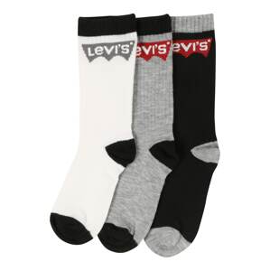 LEVI'S Ponožky  černá / bílá / šedá