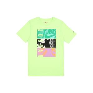 Jordan Funkční tričko  světle zelená / černá / pink / nefritová