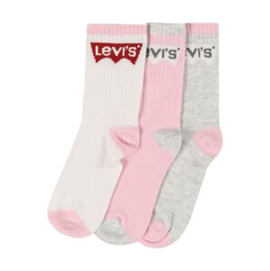 LEVI'S Ponožky  bílá / růžová / šedá