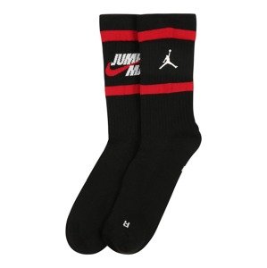 Jordan Ponožky  červená / černá / bílá
