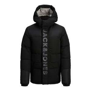 Jack & Jones Junior Zimní bunda 'Pace' šedá / černá