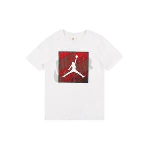Jordan Tričko  bílá / tmavě červená / černá / šedá