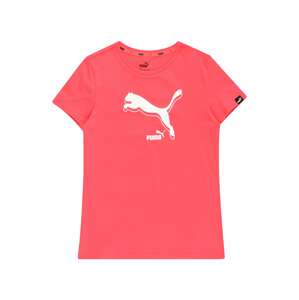 PUMA Tričko  pink / bílá
