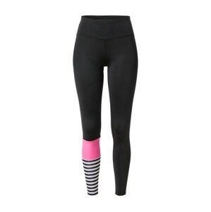 Hey Honey Sportovní kalhoty pink / černá / bílá