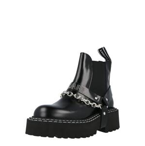Karl Lagerfeld Chelsea Boots 'PATROL II'  černá / stříbrná