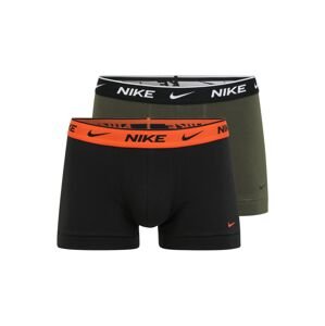 NIKE Sportovní spodní prádlo  černá / khaki / bílá / tmavě oranžová