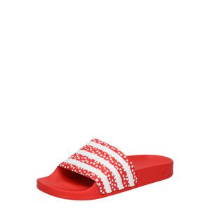 ADIDAS ORIGINALS Plážová/koupací obuv 'Adilette'  bílá / červená