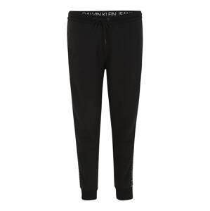 Calvin Klein Jeans Plus Kalhoty  černá / bílá