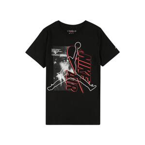 Jordan Tričko 'INSTINCT'  černá / bílá / červená / šedá