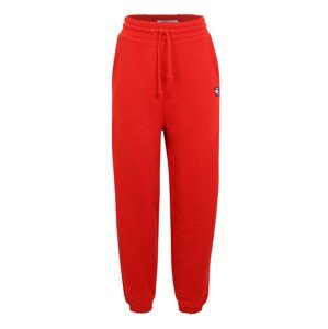 Tommy Jeans Kalhoty  karmínově červené / bílá / tmavě modrá