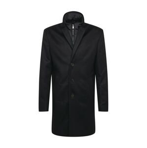 BOSS Přechodný kabát  černá